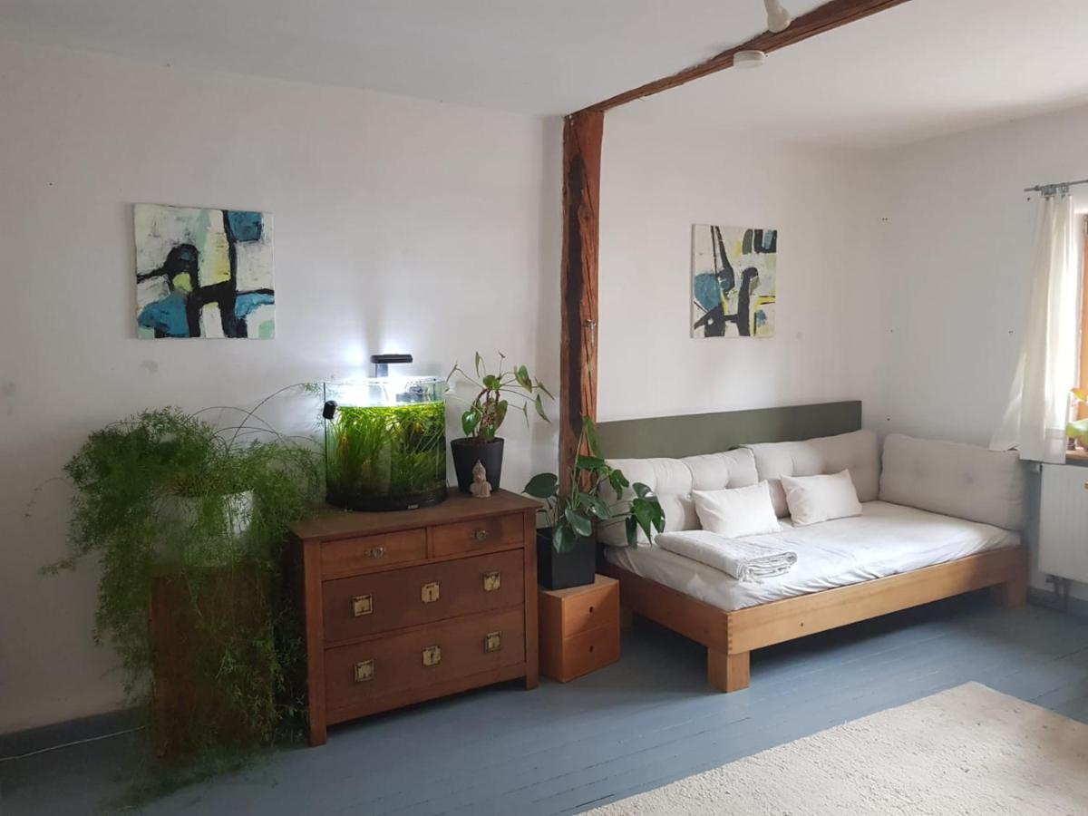 Aeltestes Haus In Quentel - Ferienwohnung 2 Mit Dachterrasse Lichtenau Buitenkant foto